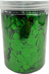 Imported Metallic Confetti Jar - Emerald Green 1.5cm