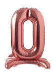 Imported Mylar & Foil #0 Rose Gold Standing 28″ Balloon