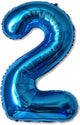 Number 2 Blue 34″ Balloon