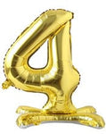 Imported Mylar & Foil #4 Gold Standing 28″ Balloon