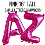 instaballoons Mylar & Foil Pink 16" Small Balloon Letters and Numbers