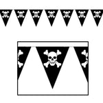 Jolly Roger Pennant Banner by Beistle from Instaballoons