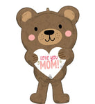 Love You Mom Bear 30″ Foil Balloon by Anagram from Instaballoons