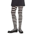 White Black Striped Tights Child S/M by Amscan from Instaballoons