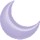 Crescent Moon Lilac 35″ Balloon