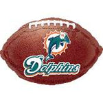 Miami Dolphins Football 18″ Foil Balloon by Anagram from Instaballoons