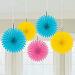 Mini Fan Decoration Rainbow by Amscan from Instaballoons