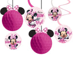 Minnie Mouse Honeycomb Swirls Decorations by Amscan from Instaballoons
