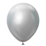 Mirror Silver 12″ Latex Balloons by Kalisan from Instaballoons