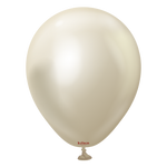 Mirror White Gold 12″ Latex Balloons by Kalisan from Instaballoons