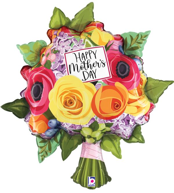 Mother's Day Flower Bouquet 31″ Balloon – instaballoons Wholesale