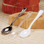 Natural Star Party Supplies Clear Mini Dessert Spoon 4″ (36 count)