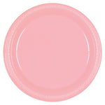 New Pink Plastic Plates 10″ by Amscan from Instaballoons