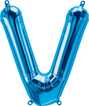 Northstar Mylar & Foil Blue Letter V 16" Balloon