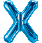 Northstar Mylar & Foil Blue Letter X 34" Balloon