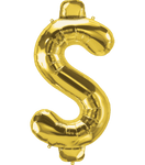 Northstar Mylar & Foil Gold $ (Dollar Sign) 34" Balloon