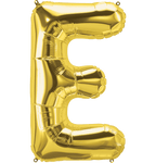 Northstar Mylar & Foil Gold Letter E 34" Balloon