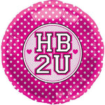 Northstar Mylar & Foil HB2U Pink & White Dots 18″ Foil Balloon