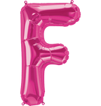 Northstar Mylar & Foil Magenta Letter F 34" Balloon