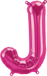 Northstar Mylar & Foil Magenta Letter J 16" Balloon
