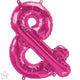 Pink Ampersand & 16″ Balloon