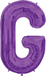 Northstar Mylar & Foil Purple Letter G 34″ Balloon