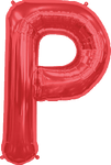Northstar Mylar & Foil Red Letter P 34″ Balloon