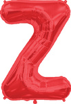 Northstar Mylar & Foil Red Letter Z 34″ Balloon