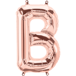 Northstar Mylar & Foil Rose Gold Letter B 16" Balloon