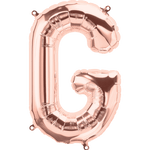 Northstar Mylar & Foil Rose Gold Letter G 16" Balloon