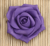 NST Purple Foam Rose Single  2.75″ (12 count)
