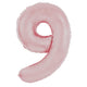 Baby Pink Number 9 34″ Balloon