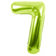Green Number 7 Metallic 34″ Balloon