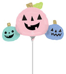 Pastel Pumpkin Trio (requires heat-sealing) 14″ Foil Balloon by Anagram from Instaballoons