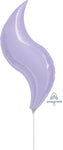 Purple Lilac Curve 15″ Foil Balloons by Anagram from Instaballoons