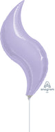 Purple Lilac Curve (requires heat-sealing) 15″ Balloons (5 count)