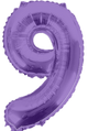 Purple Number 9 16″ Balloon