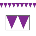 Purple Pennant Banner by Beistle from Instaballoons