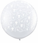 Globos de látex Flowers-A-Round Diamond Clear 36″ (2)