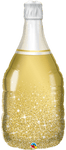 Botella de vino Golden Bubbly Champagne 39″