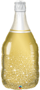 Botella de vino Golden Bubbly Champagne 39″