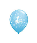 Qualatex Latex 12" Its A Boy Soft Giraffe Latex Balloons 5 Counts