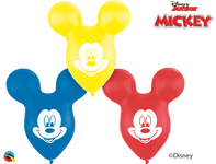 Qualatex Latex 15" Traditional Mousehead Disney Mickey Mouse Ears Balloons (25 pack)