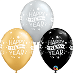 Qualatex Latex Assorted New Year Confetti Dots 11″ Latex Balloons (50 count)