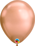 Globos de látex cromados de oro rosa de 11″ (100)