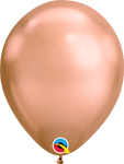 Qualatex Latex Chrome Rose Gold 11″ Latex Balloons (25)