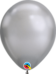 Qualatex Latex Chrome Silver 7″ Latex Balloons (100)