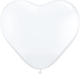 Diamond Clear 11″ Heart Latex Balloons (100)