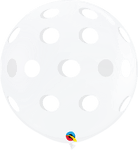 Diamond Clear Big Polka Dots-A-Round 36″ Latex Balloons (2 count)