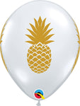 Qualatex Latex Diamond Clear Pineapple 11″ Latex Balloons (50 count)